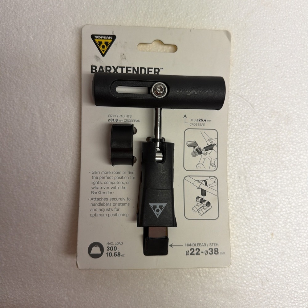 Topeak Bar X'Tender Extender - Extra mounting space for lights, computers, etc.